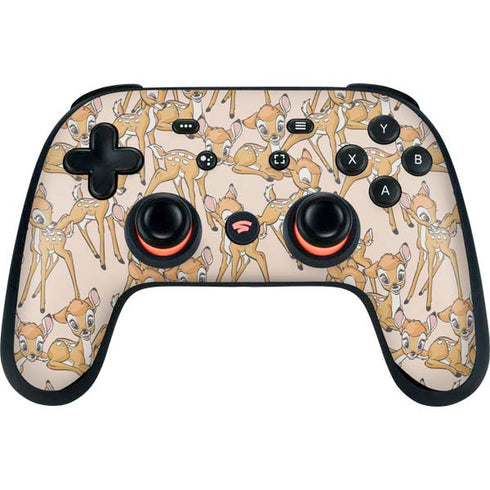 Disney Bambi Character Pattern Google Stadia Controller Skin