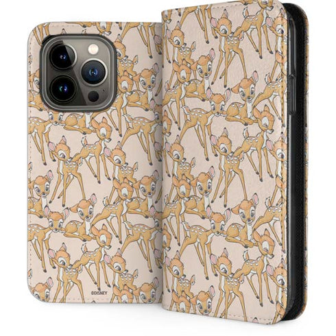 Disney Bambi Character Pattern iPhone 13 Pro Folio Case