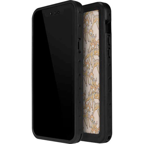 Disney Bambi Character Pattern iPhone 14 Pro Waterproof Case