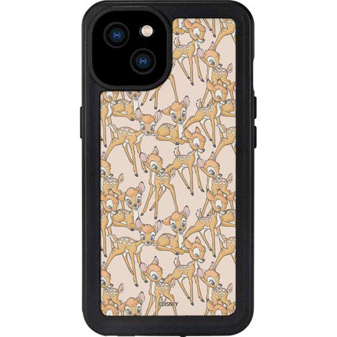 Disney Bambi Character Pattern iPhone 15 Plus Waterproof Case