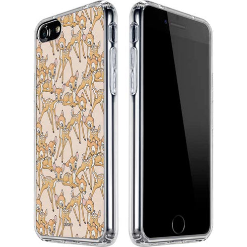 Disney Bambi Character Pattern iPhone SE (2nd & 3rd Gen) Clear Case