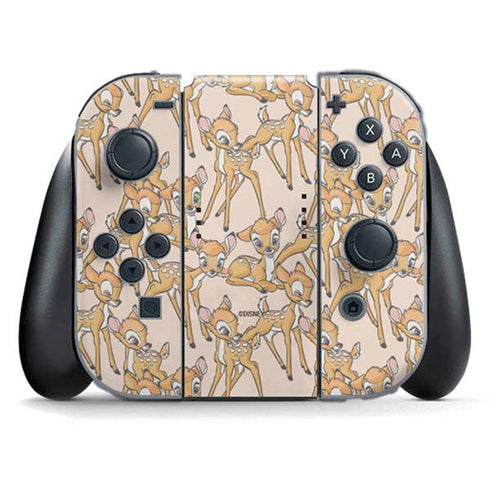Disney Bambi Character Pattern Nintendo Switch (2017-2021) Joy-Con Controller Skin