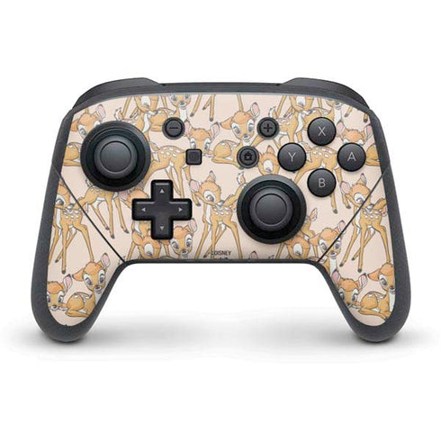 Disney Bambi Character Pattern Nintendo Switch Pro Controller Skin