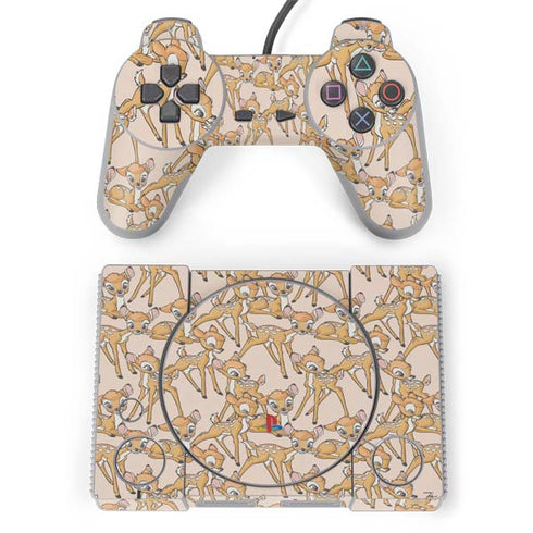 Disney Bambi Character Pattern PlayStation Classic Bundle Skin