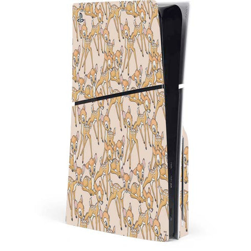 Disney Bambi Character Pattern PS5 Slim Disk Console Skin