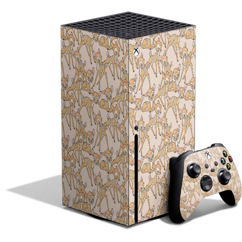 Disney Bambi Character Pattern Xbox Series X Bundle Skin