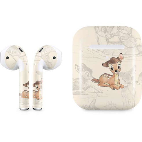 Disney Bambi Sketched Portrait Apple AirPods 2 Skin