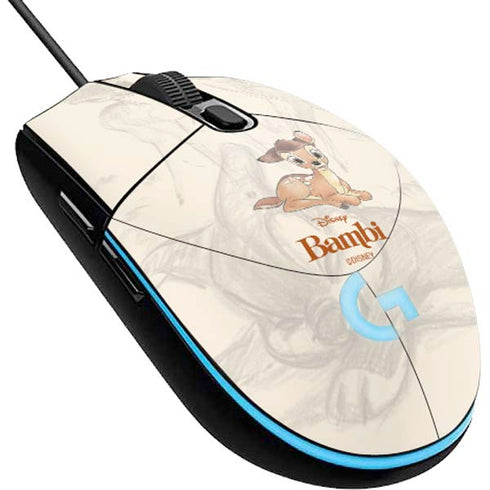 Disney Bambi Sketched Portrait G203 Prodigy RGB Wired Gaming Mouse Skin