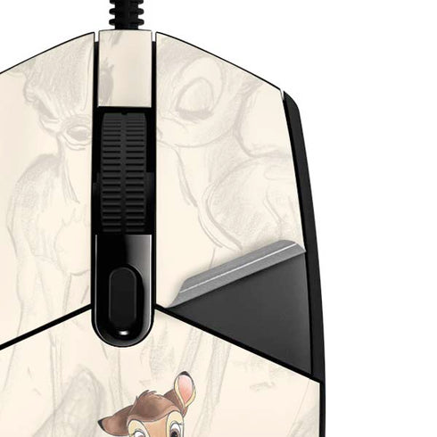 Disney Bambi Sketched Portrait G203 Prodigy RGB Wired Gaming Mouse Skin