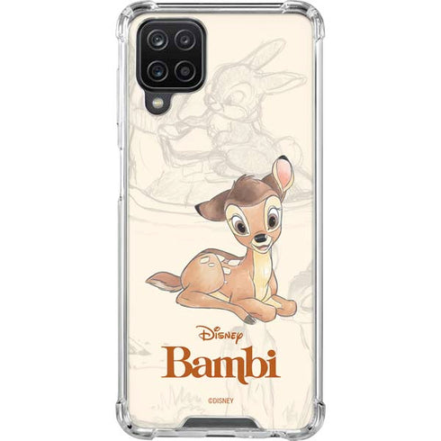 Disney Bambi Sketched Portrait Galaxy A12 Clear Case