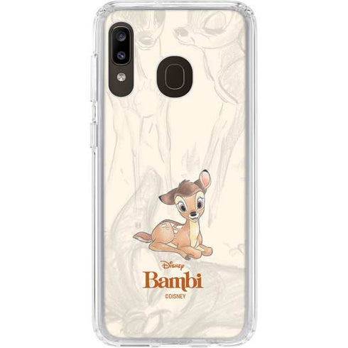Disney Bambi Sketched Portrait Galaxy A20 Clear Case