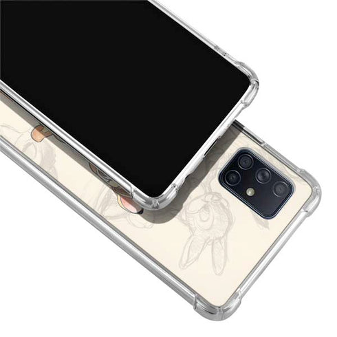 Disney Bambi Sketched Portrait Galaxy A71 5G Clear Case