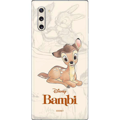 Disney Bambi Sketched Portrait Galaxy Note 10 Skin