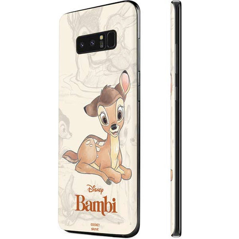 Disney Bambi Sketched Portrait Galaxy Note 8 Skin