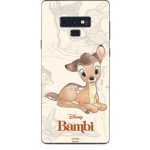 Disney Bambi Sketched Portrait Galaxy Note 9 Skin