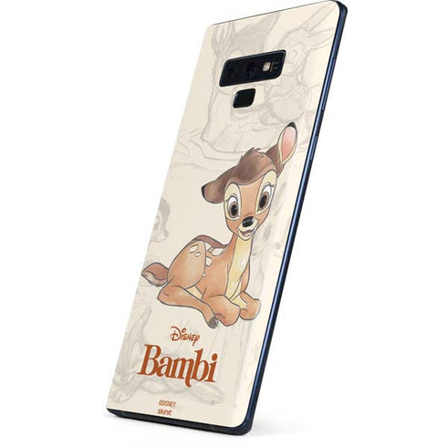 Disney Bambi Sketched Portrait Galaxy Note 9 Skin