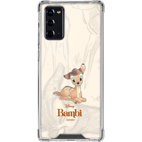 Disney Bambi Sketched Portrait Galaxy Note20 5G Clear Case