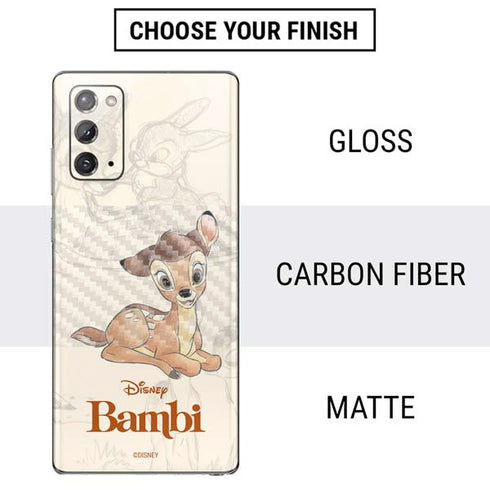 Disney Bambi Sketched Portrait Galaxy Note20 5G Skin