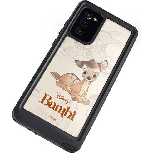 Disney Bambi Sketched Portrait Galaxy Note20 5G Waterproof Case