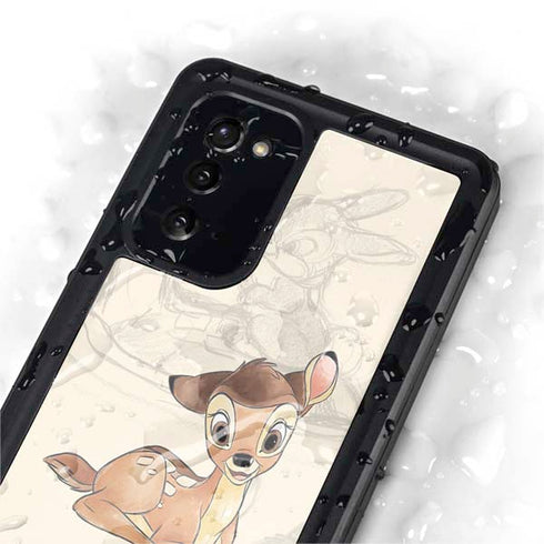 Disney Bambi Sketched Portrait Galaxy Note20 5G Waterproof Case