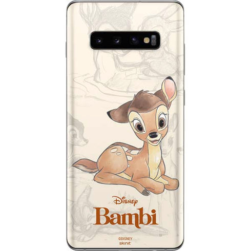 Disney Bambi Sketched Portrait Galaxy S10 Plus Skin