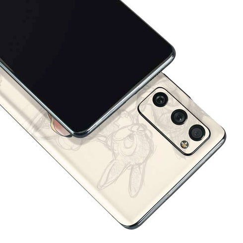 Disney Bambi Sketched Portrait Galaxy S20 Fan Edition Skin