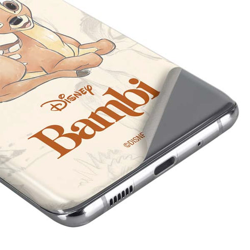 Disney Bambi Sketched Portrait Galaxy S20 Skin