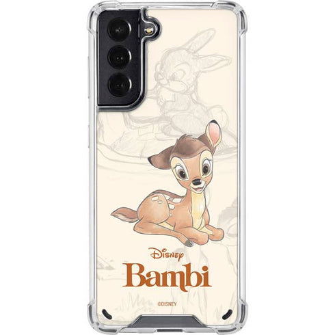 Disney Bambi Sketched Portrait Galaxy S21 5G Clear Case
