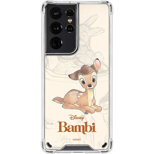 Disney Bambi Sketched Portrait Galaxy S21 Ultra 5G Clear Case