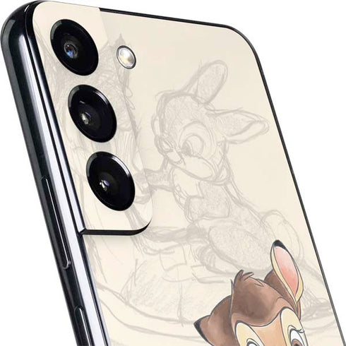Disney Bambi Sketched Portrait Galaxy S22 Plus Skin