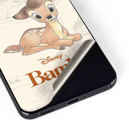 Disney Bambi Sketched Portrait Galaxy S22 Plus Skin