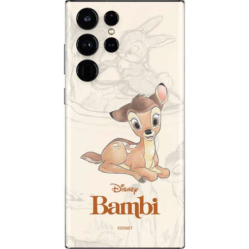Disney Bambi Sketched Portrait Galaxy S22 Ultra Skin