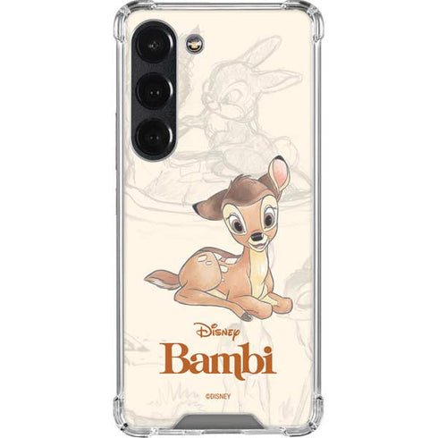 Disney Bambi Sketched Portrait Galaxy S23 Clear Case