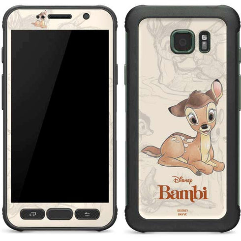 Disney Bambi Sketched Portrait Galaxy S7 Active Skin