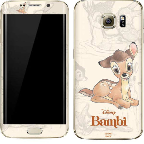 Disney Bambi Sketched Portrait Galaxy S7 Edge Skin