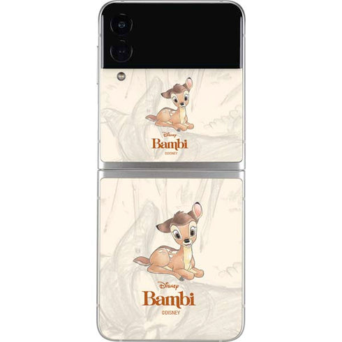Disney Bambi Sketched Portrait Galaxy Z Flip3 5G Skin