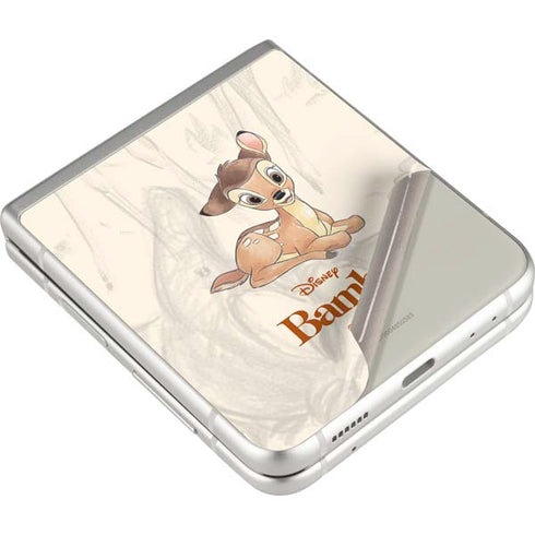 Disney Bambi Sketched Portrait Galaxy Z Flip4 5G Skin