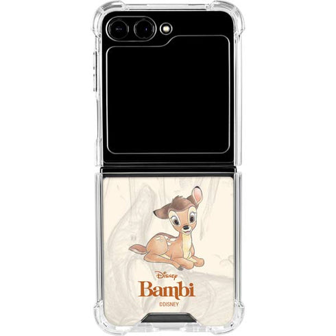 Disney Bambi Sketched Portrait Galaxy Z Flip5 5G Clear Case
