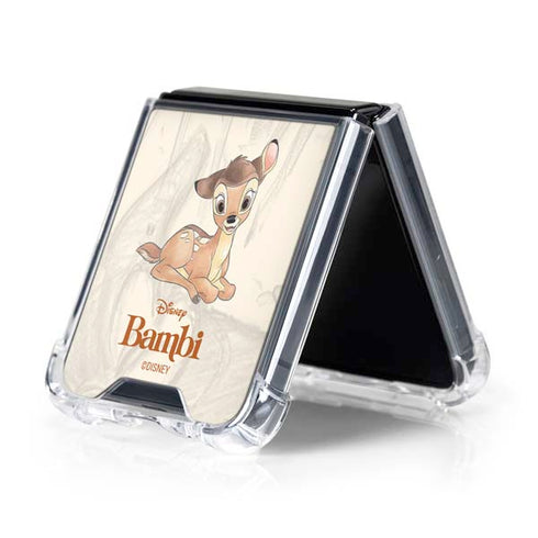 Disney Bambi Sketched Portrait Galaxy Z Flip5 5G Clear Case