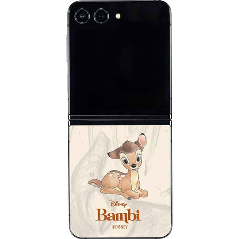 Disney Bambi Sketched Portrait Galaxy Z Flip5 5G Skin