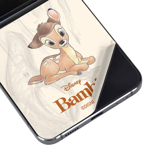 Disney Bambi Sketched Portrait Galaxy Z Flip5 5G Skin