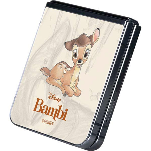 Disney Bambi Sketched Portrait Galaxy Z Flip5 5G Skin