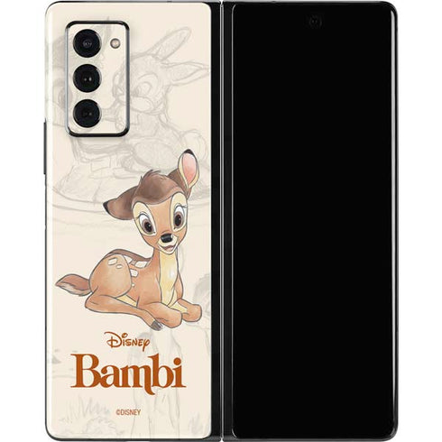 Disney Bambi Sketched Portrait Galaxy Z Fold2 5G Skin