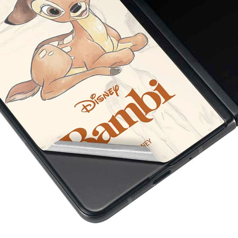 Disney Bambi Sketched Portrait Galaxy Z Fold4 5G Skin
