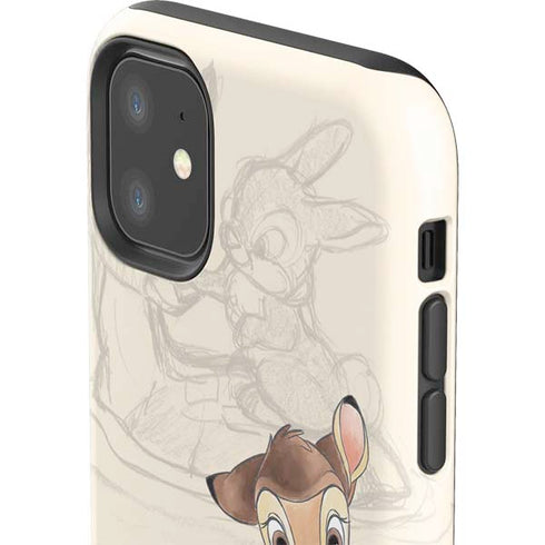 Disney Bambi Sketched Portrait iPhone 11 Impact Case