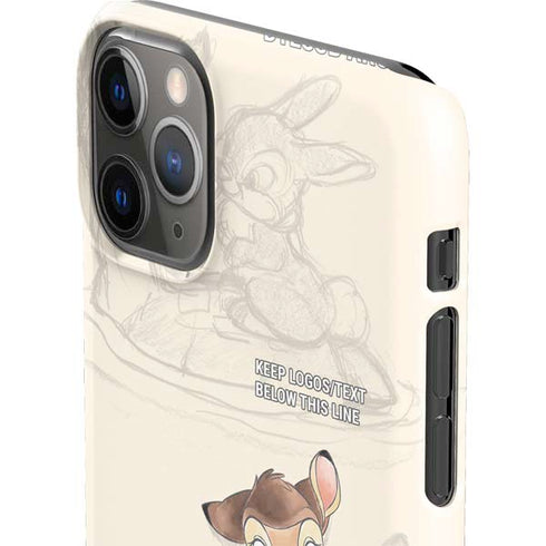 Disney Bambi Sketched Portrait iPhone 11 Pro Max Lite Case