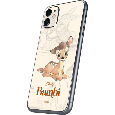 Disney Bambi Sketched Portrait iPhone 11 Skin