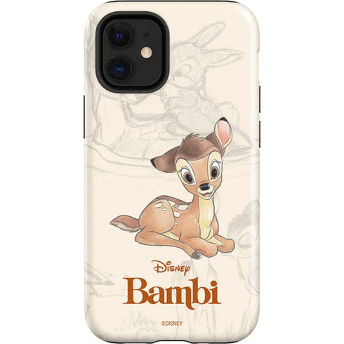 Disney Bambi Sketched Portrait iPhone 12 Mini Impact Case