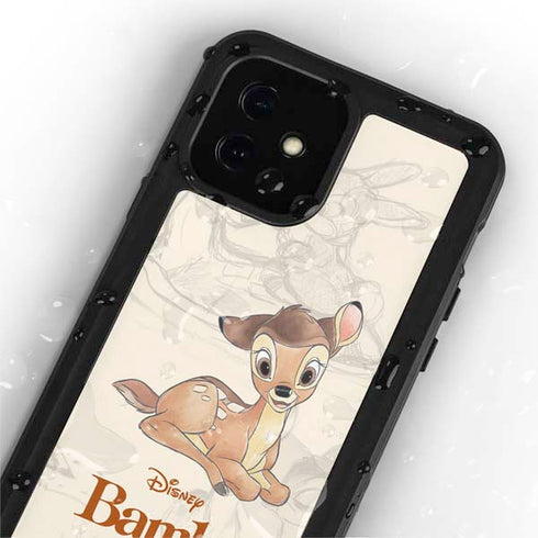 Disney Bambi Sketched Portrait iPhone 12 Mini Waterproof Case