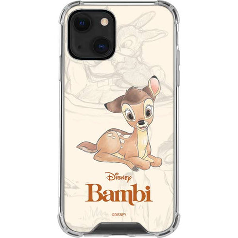 Disney Bambi Sketched Portrait iPhone 13 Mini Clear Case